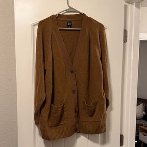 GAP Tan Button-Up Cardigan
